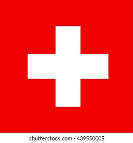 Flag of Switzerland. Vector Illustration