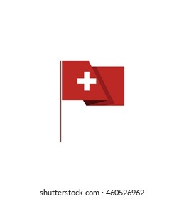 Flag of Switzerland vector illustration