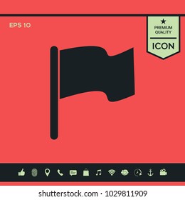 Flag symbol icon