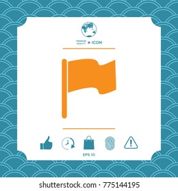 Flag symbol icon