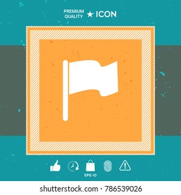 Flag symbol icon