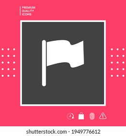 Flag symbol icon. Elements for your design