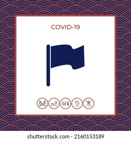 Flag symbol icon. Elements for your design