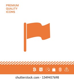 Flag symbol icon. Graphic elements for your design