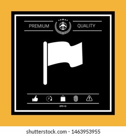Flag symbol icon. Graphic elements for your design
