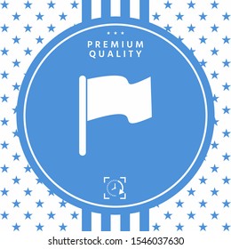 Flag symbol icon. Graphic elements for your design