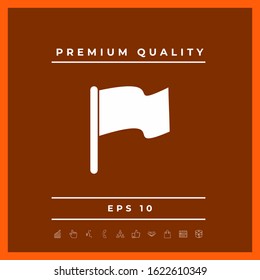 Flag symbol icon. Graphic elements for your design