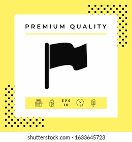 Flag symbol icon. Graphic elements for your design