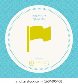 Flag symbol icon. Graphic elements for your design