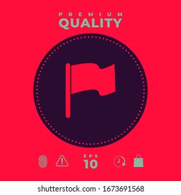 Flag symbol icon. Graphic elements for your design