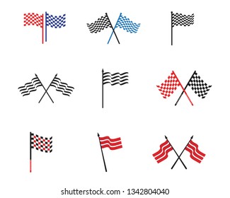 Flag symbol and logo vector