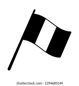 flag symbol on white background vector illustration