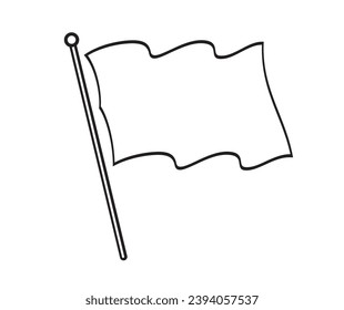 Esquema del símbolo de marca en la forma de dos ondas superiores, ilustración del vector aislada, eps