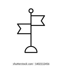 Flag symbol. Position logo. Gps mobile concept and web design