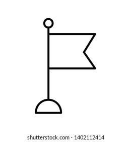 Flag symbol. Position logo. Mobile concept and web design