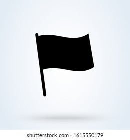 flag symbol Simple vector modern icon design illustration.