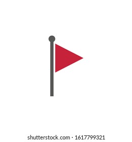flag symbol vector icon for national and lohos