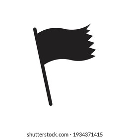 Flag Symbol Vector Sign Isolated On White Background. Simple Logo Vector Illustration For Graphic And Web Design.