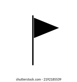 Flag symbol vector sign isolated on white background. Simple logo vector illustration for graphic and web design.