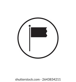 Señal de Vector del símbolo de la bandera aislada en el fondo blanco. Ilustración vectorial de logotipo simple para gráfico y Diseño web.