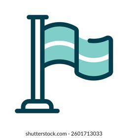A flag symbolizing achievement, goals, or location markers