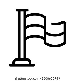 A flag symbolizing achievement, goals, or location markers