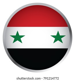 Flag of Syria (Round icon)