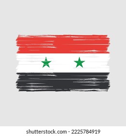 Flag of Syria vector illustration