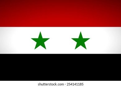Flag of Syria. Vector illustration.