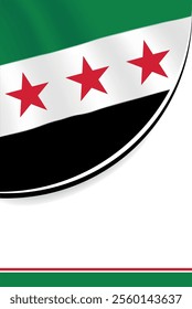 Flag of the Syrian Revolution Flyer Design and Syria Official Flag Design