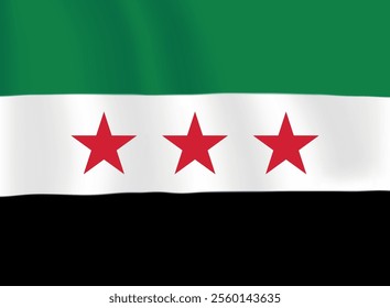 Flag of the Syrian Revolution and Syria Official Flag Design