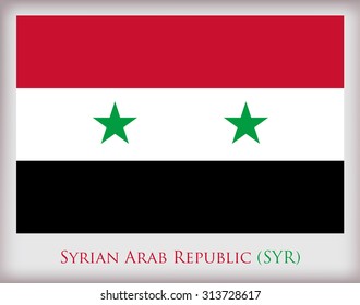 Flag of Syria.Syria flag vector illustration.
