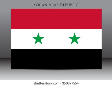 Flag of Syria.Syria flag vector illustration.