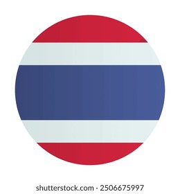 Flag of Tailand badge. Sign, emblem country identity
