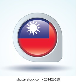 Flag of Taiwan, vector illustration