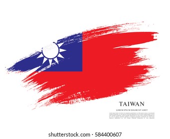 Flag of Taiwan, vector illustration 