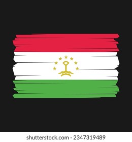 Flag of Tajikistan with Transparent Background