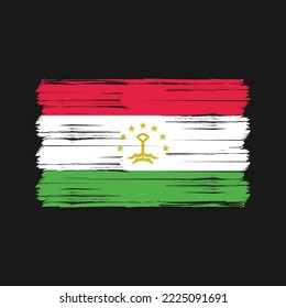Flag of Tajikistan vector illustration