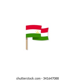 Flag of Tajikistan, vector illustration