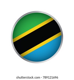 Flag of Tanzania (Round icon)