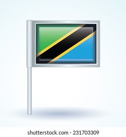 Flag of Tanzania, vector illustration