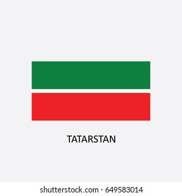 Flag of Tatarstan - Russia Vector Illustration