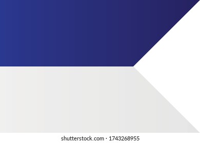 Flag of Vysoké Tatry City, Slovak Republic. Slovakia, High Tatras Vector Illustration Symbol
