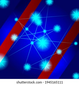 flag and technology theme background