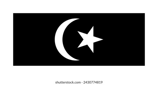 Flag of Terengganu State (Malaysia) Tranung, Trengganu or Tringganu