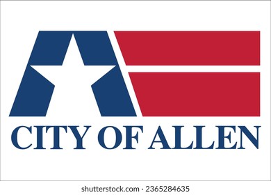 Flag Of Texas America united state Vector eps 8