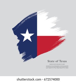 Flag of Texas. United States of America