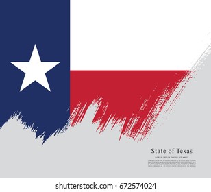 Flag of Texas. United States of America