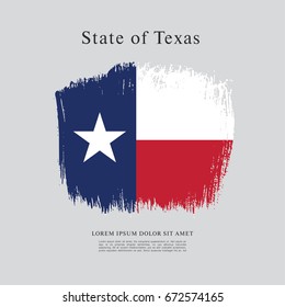 Flag of Texas. United States of America