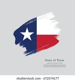 Flag of Texas. United States of America